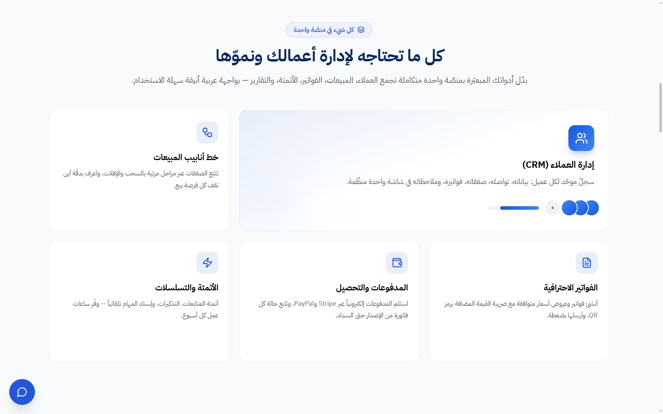 Mo3een — Plataforma de gestión de negocio y clientes