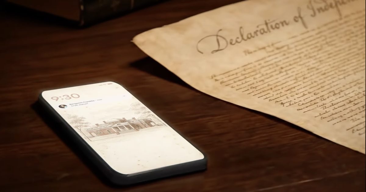 Google Imagines Writing the American Declaration of Independence with AI Assistance