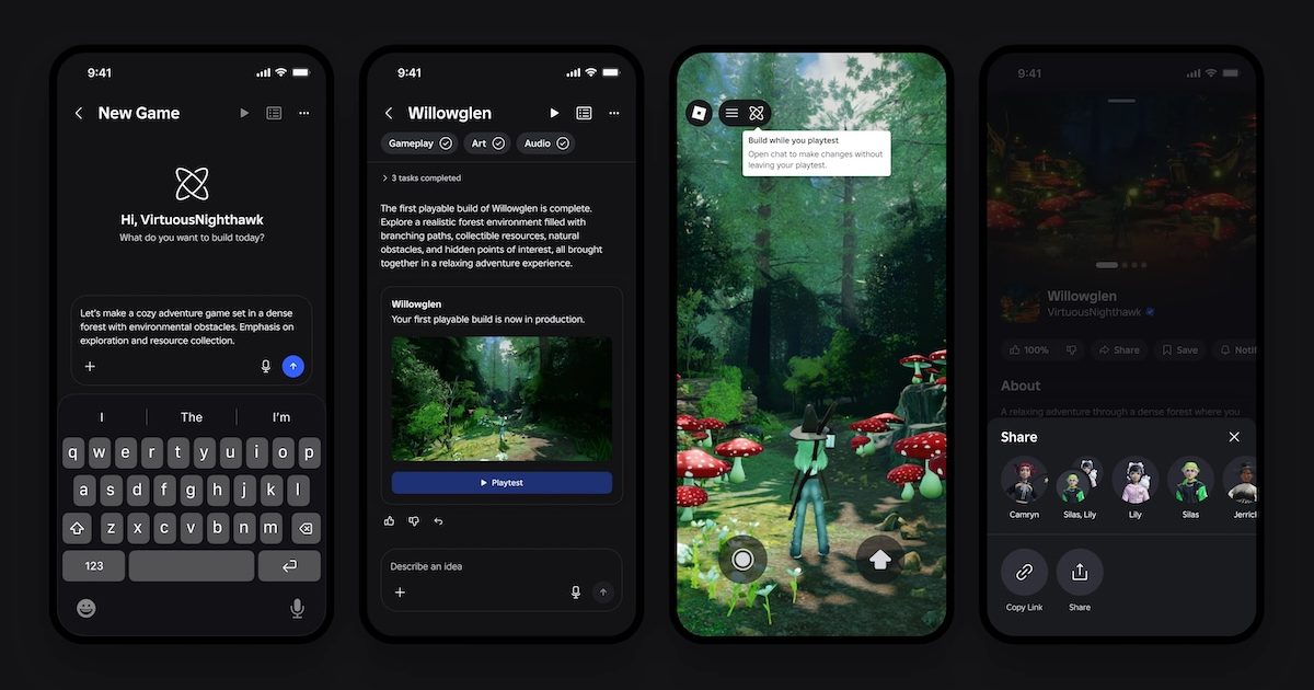 DROPIDEA | دروب ايديا - Roblox Launches AI-Powered Game Creation Feature for Mobile