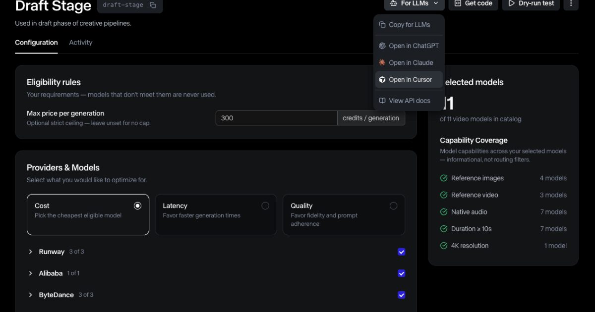 DROPIDEA | دروب ايديا - Runway Launches AI Model Router to Become Media Infrastructure