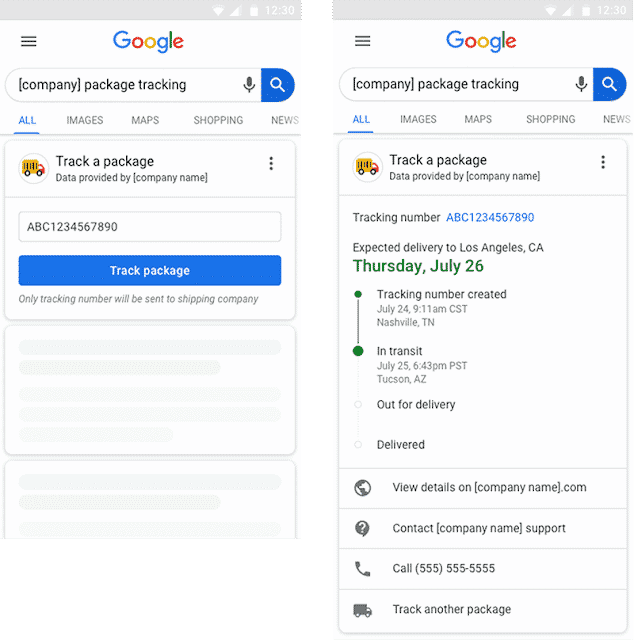 DROPIDEA | دروب ايديا - Google is working to add a shipment tracking feature directly to search results