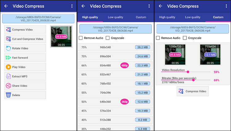 DROPIDEA | دروب ايديا - How to reduce video size for Android - Compress videos on the phone to save space