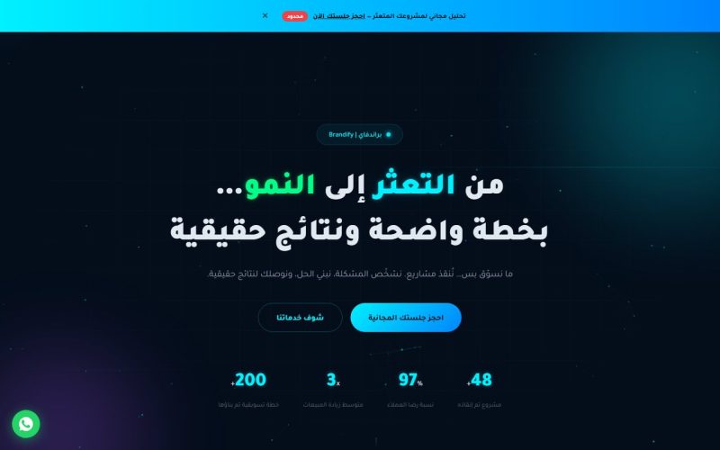 براندفاي — وكالة تسويق وإنقاذ مشاريع